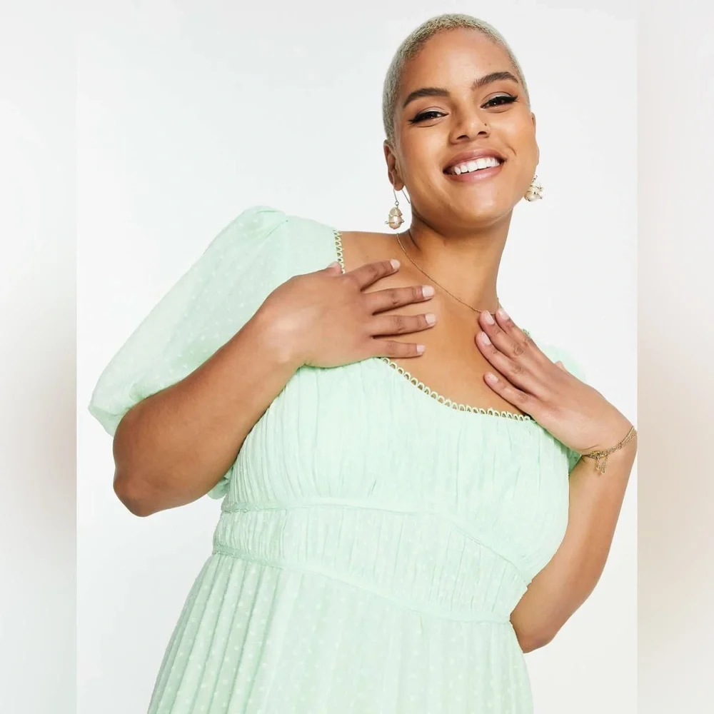 ASOS PLEATED MAXI DRESS     LIKE NEW - Picture 5 of 12